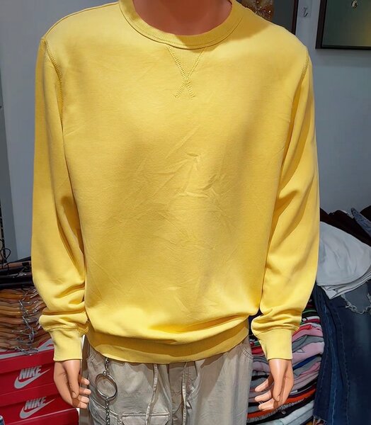 Sweatshirt jaune unisexe