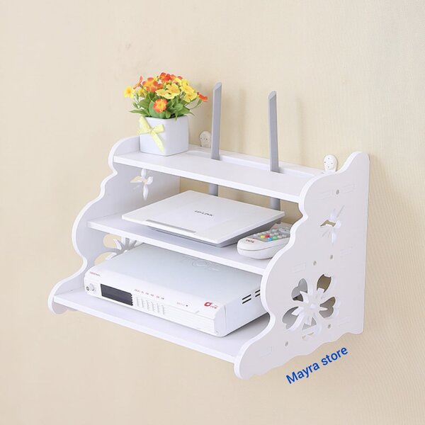 étagère murale sculptée à trois niveaux