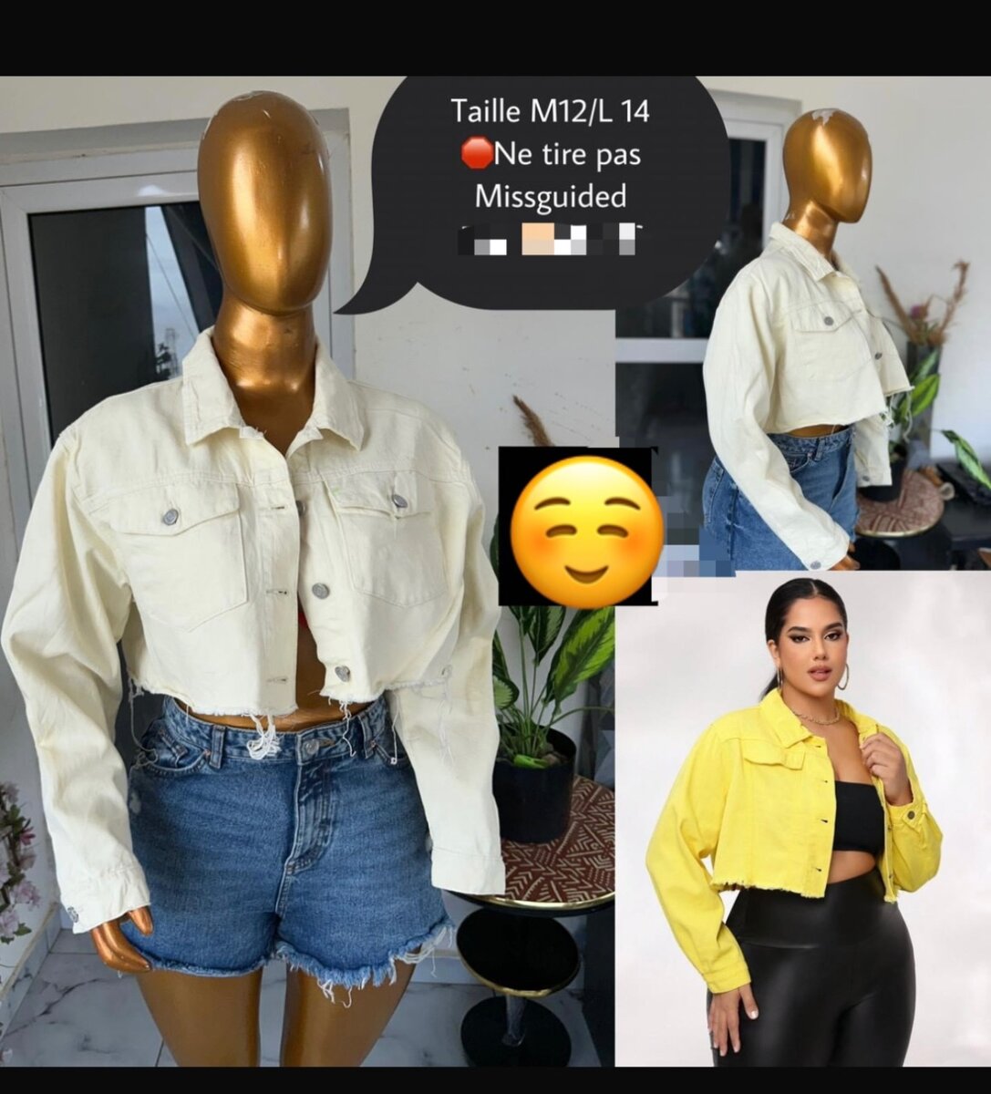 Veste en jean tendance