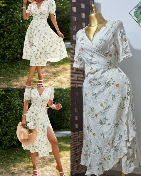 Robe d'été florale bohème