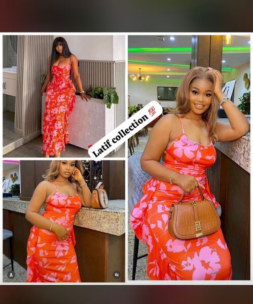 Robe longue élégante fleurie