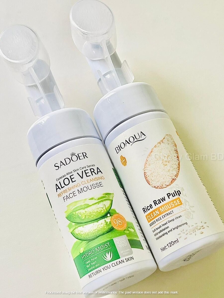 Mousse nettoyante visage