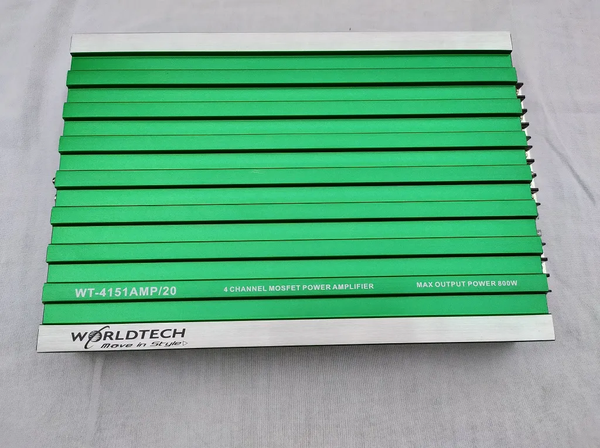 WORLDTECH WT-4151AMP/20 4 Channel MOSFET Max 800 Watt Powerful Amplifier
