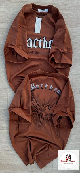 T-shirt en coton marron Barthe