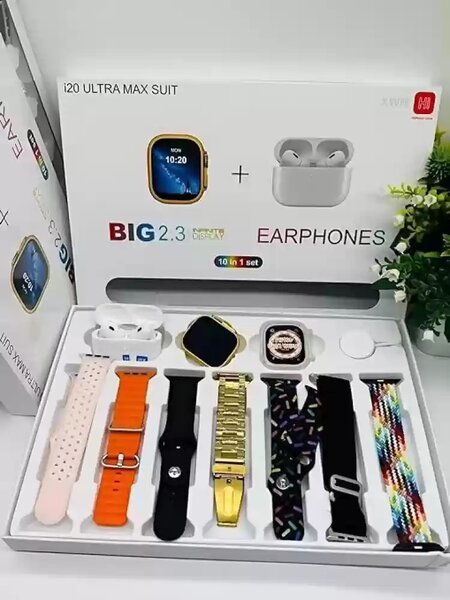 Smartwatch with AirPods and 7Straps