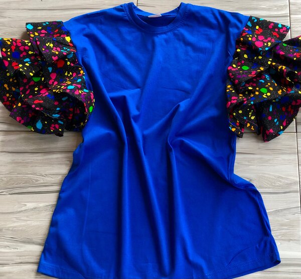 Tshirts with three layer African print