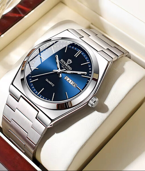 Montre en acier inoxydable élégante