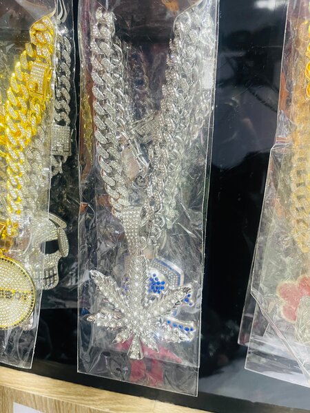 Collier Hip-Hop Plaqué Or