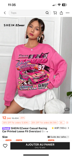 Sweatshirt imprimé voiture