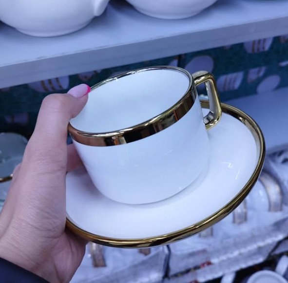 чайные пары из 6-кружек и 6-тарелок