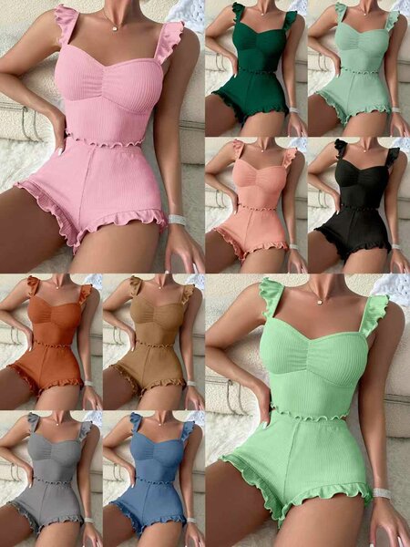 Combinaison Femme Évasée Élégante