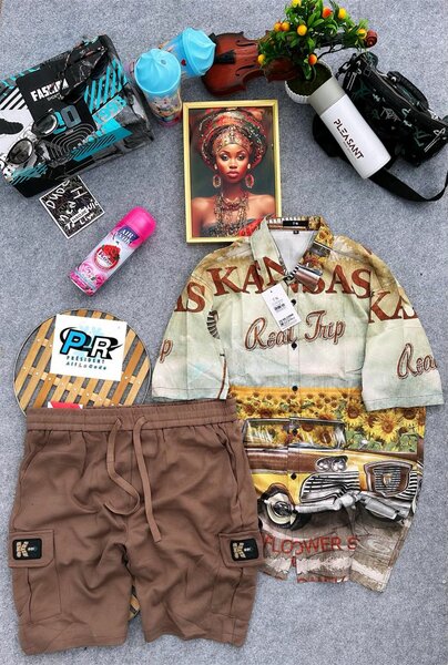 Ensemble chemise et short tendance