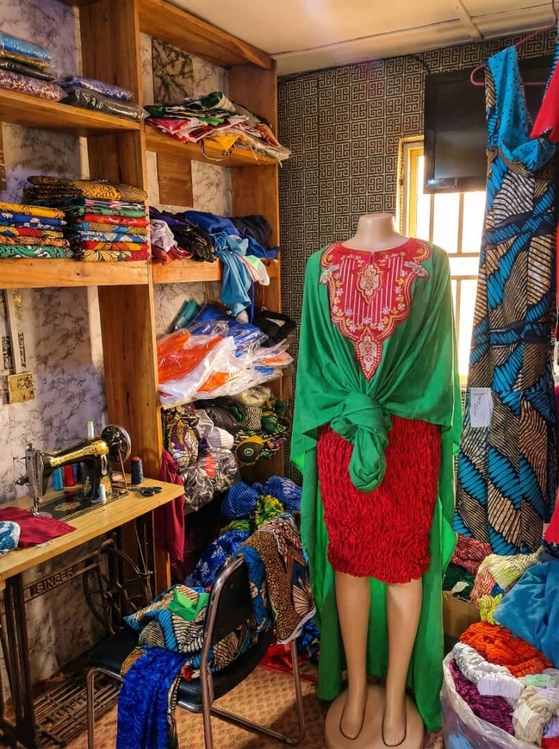 Elegant African Kaftan Dress