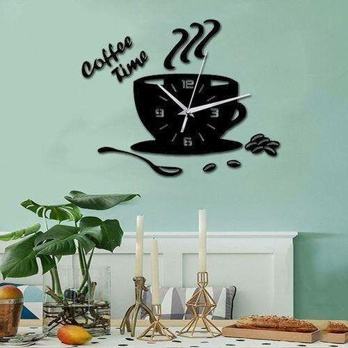 Horloge murale tasse café