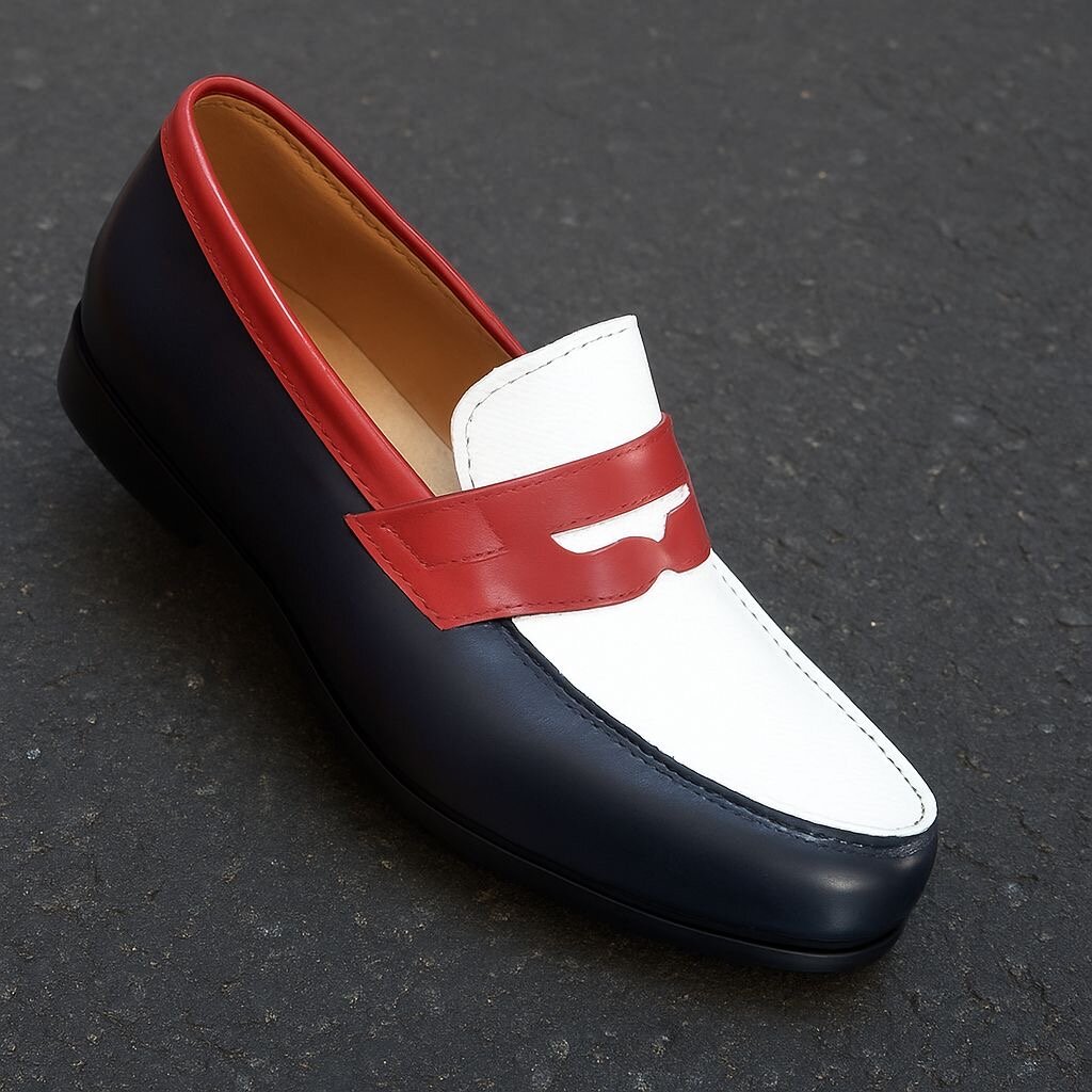 Mocassins Tricolores Élégants