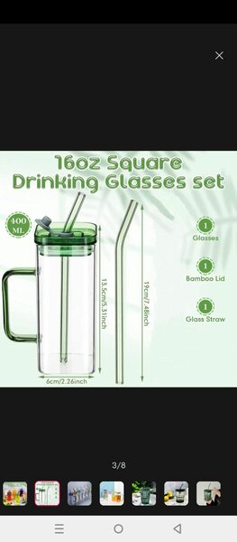 Stylized glass tumbler