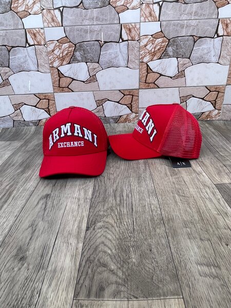 Casquette rouge Armani Exchange