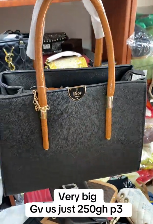 Women's bag black square shape  Dior  