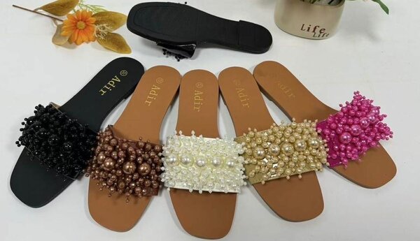 Beaded slippers