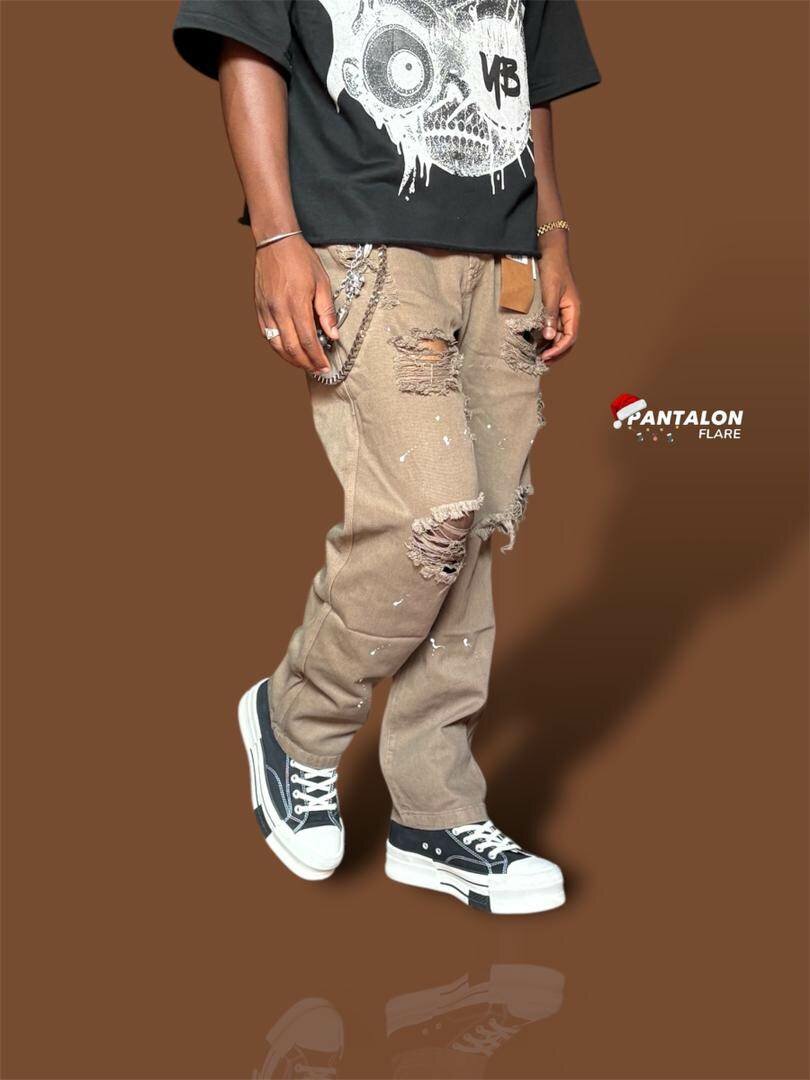 Pantalon Flare Décontracté Homme