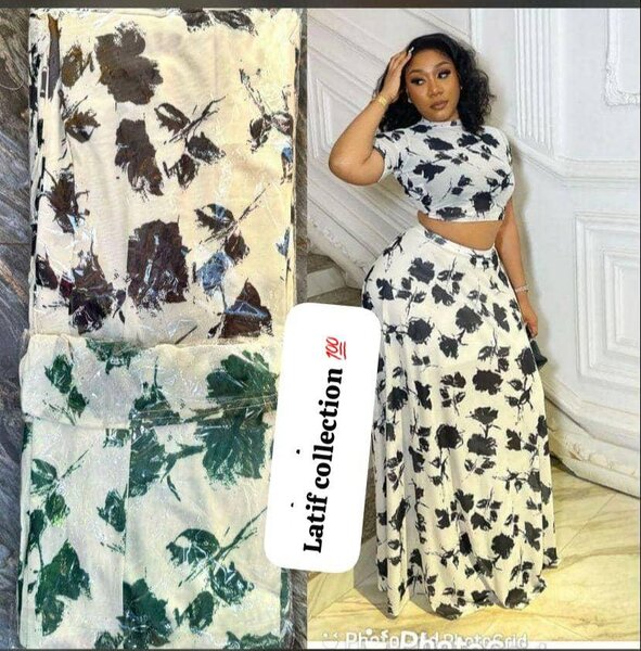 Ensemble floral chic femme