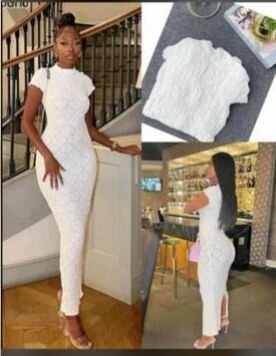 Robe blanche élégante chic