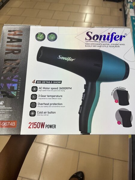 Sèche-cheveux puissant Sonifer