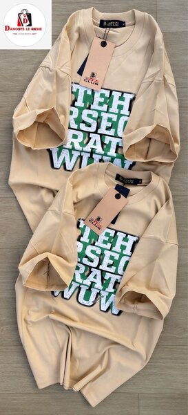 T-shirt en coton beige