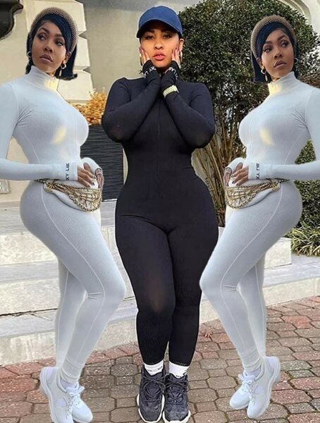 Combinaison moulante tendance