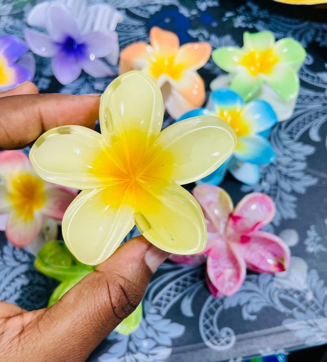 Barrettes fleurs et Barrettes à noeud