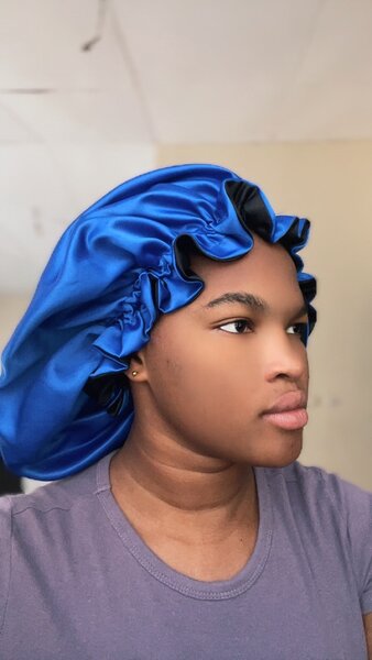 Bonnet de Nuit en Satin Réversible