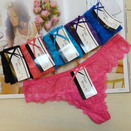15 Pieces Of Ladies cotton Lace Panties Set- Multicolour