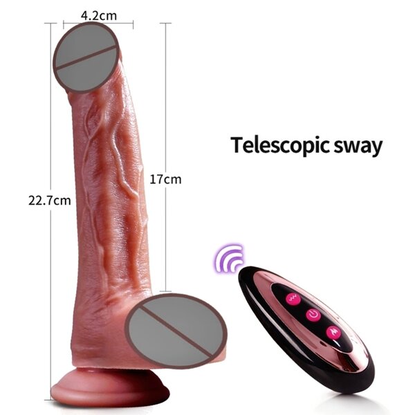 Telescopic Dildo with remote