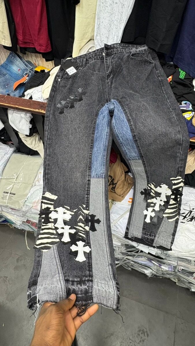 Jeans patchwork tendance