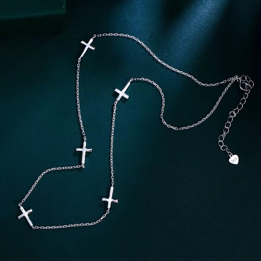 Chaîne simple en argent blanc importé