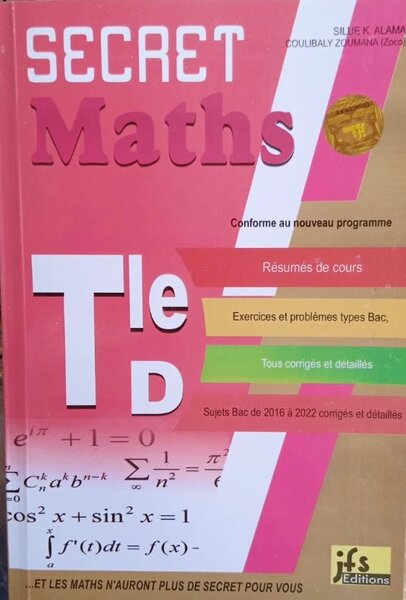 Livre Secret Maths Tle D