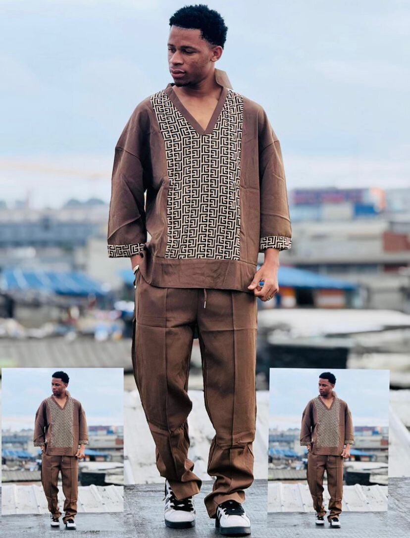 Ensemble Africain Élégant Homme