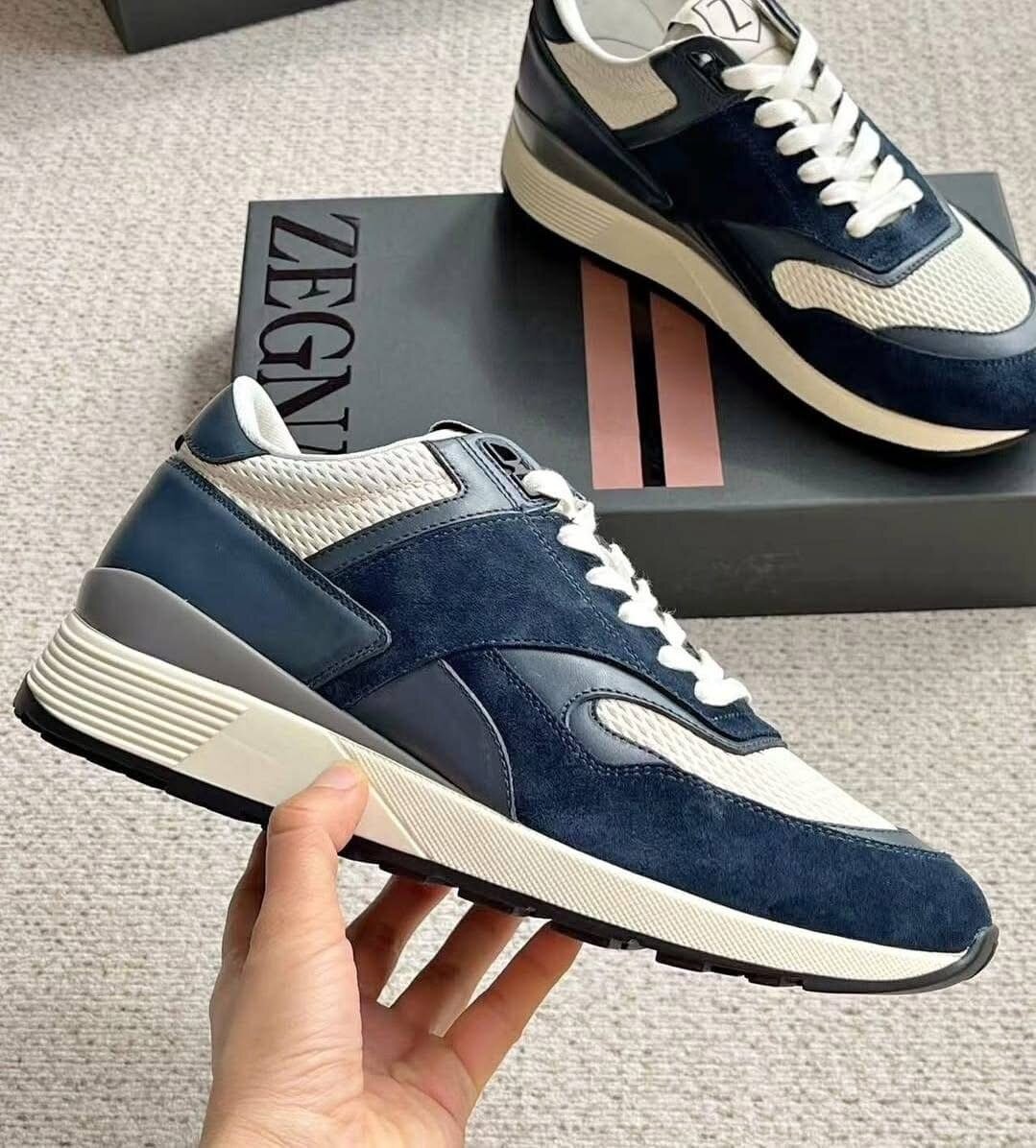 Sneakers en cuir pour hommes