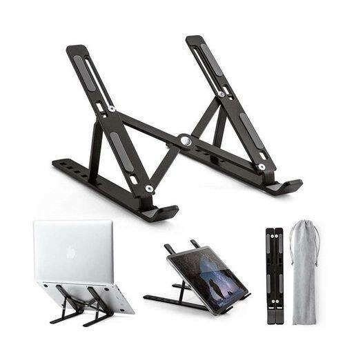 Metallic Laptop Stand Foldable & Adjustable