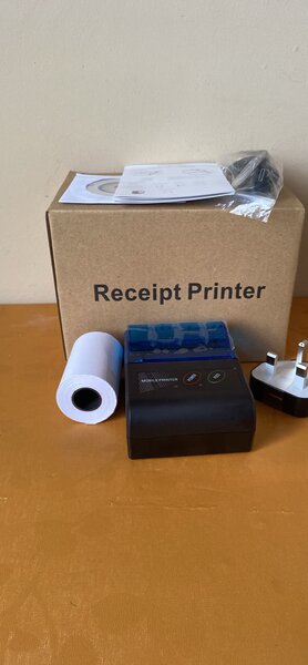 Rechargeable receipt printer