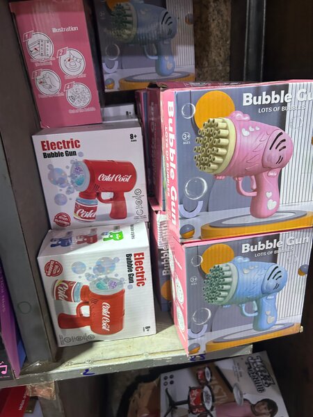 Pistolet à bulles électrique amusant