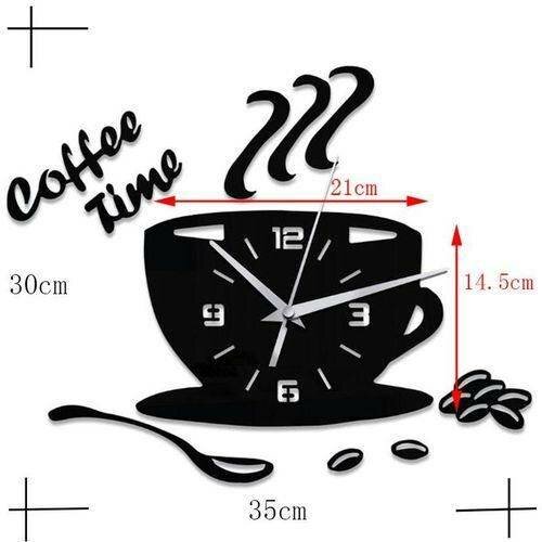 Horloge murale tasse café