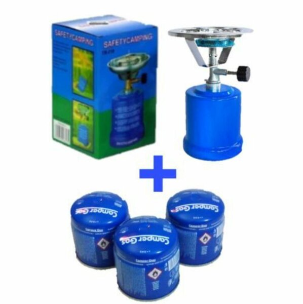 Gaz camping et 3 recharges