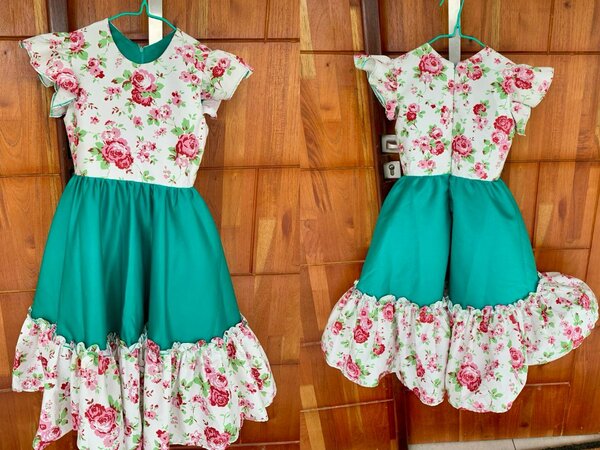 robe fleuri enfants9-10ans