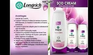 Crème hydratante SOD Longrich