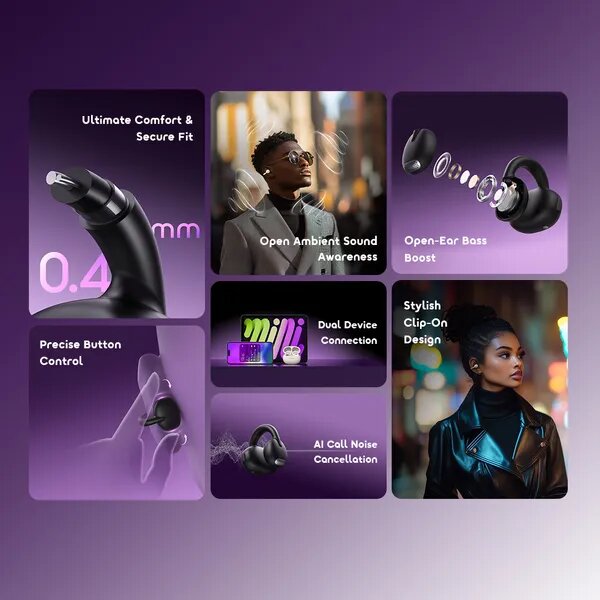 Écouteurs sans fil Oraimo Clip-On