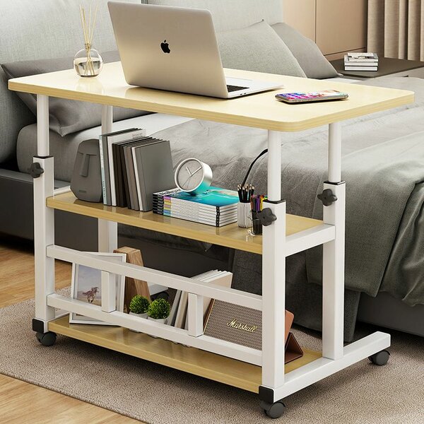 Multipurpose adjustable height laptop desk