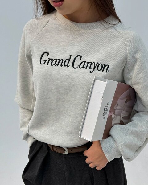 Женский серый свитшот