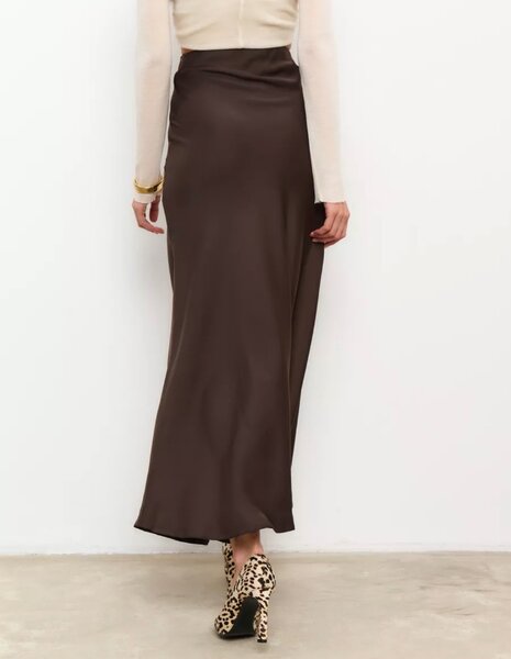Атласная юбка макси