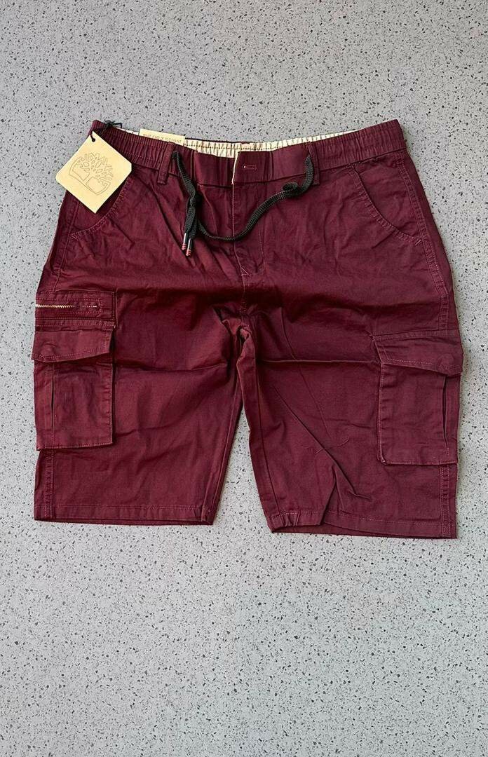 Khaki side pocket shorts